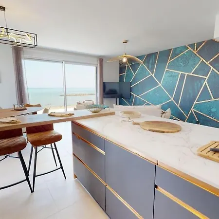 Spendide Appartement Tout Confort, Residence Archipel T4 En Bord De Plage, Avec Grande Terrasse Amenagee,Spa Et Parking Prive Valras-Plage Exterior photo