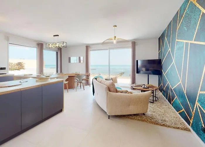 Spendide Appartement Tout Confort, Residence Archipel T4 En Bord De Plage, Avec Grande Terrasse Amenagee,Spa Et Parking Prive