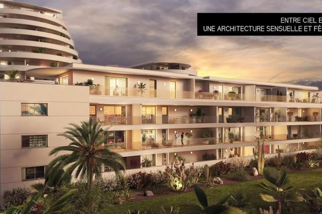 Apartment Spendide Confort, Archipel T4 En Bord De Plage, Avec Grande Terrasse Amenagee,spa Et Parking Prive Valras-Plage